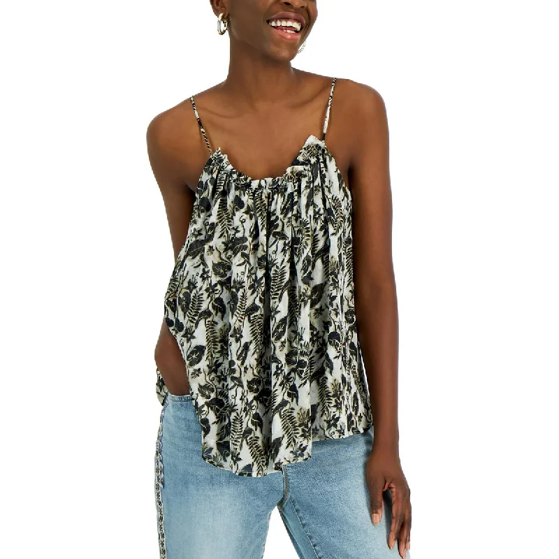 Deal Dash INC Womens Chiffon Sheer Shell