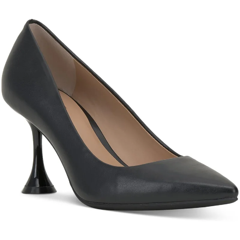 Early Access INC Womens ZELIP Faux Leather Kitten Heel Pumps