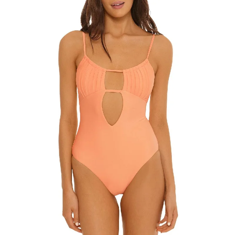 Low Prices Isabella Rose Womens Sunray Maillot Cut-Out Open Back One-Piece Swimsuit