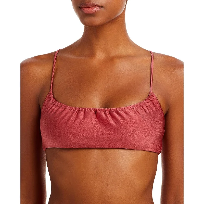 Special Buy JADE Swim Womens Remi Shimmer Strappy Bikini Swim Top