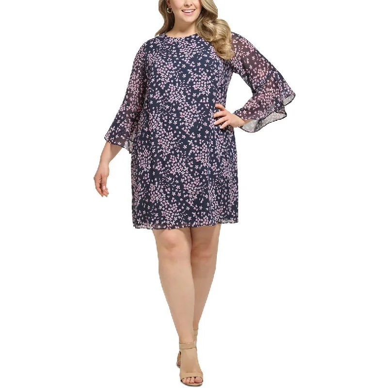Today's Special Jessica Howard Womens Petites Floral Knee-Length Midi Dress