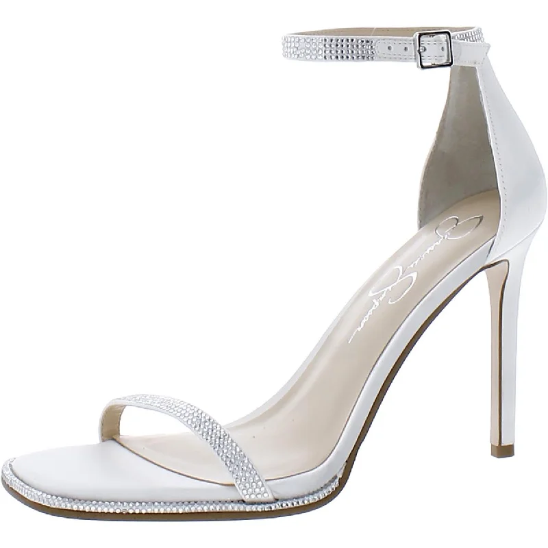 Blowout Deals Jessica Simpson Womens Ostey Satin Bling Pumps