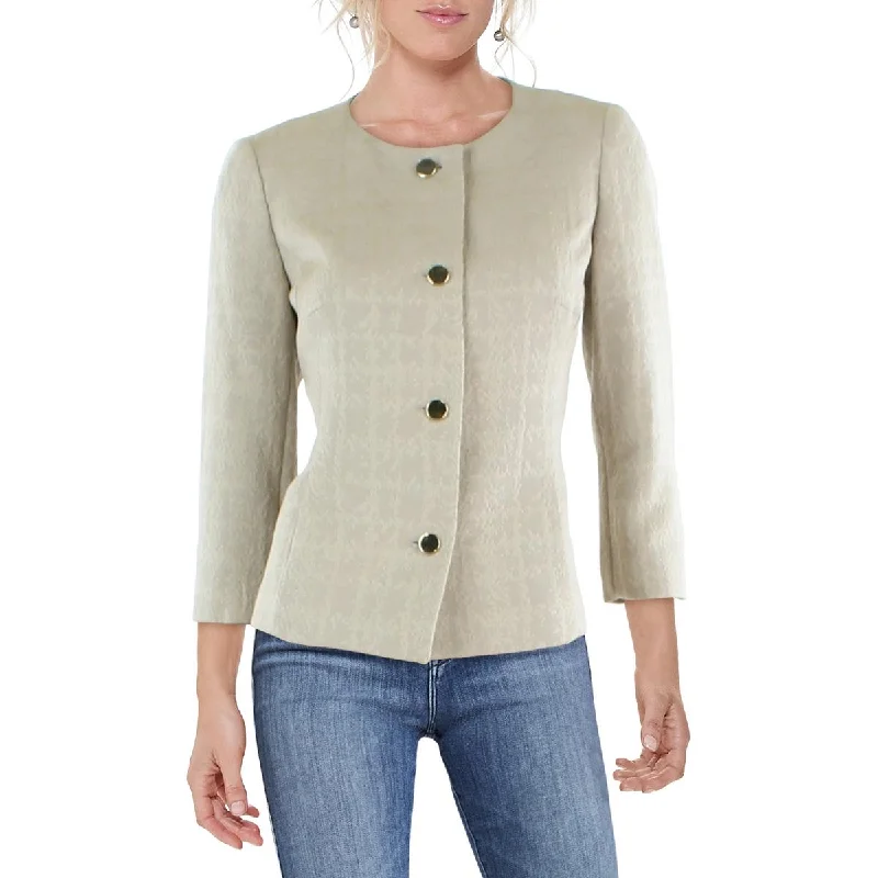 Final Markdown Le Suit Womens Jacquard Office Suit Jacket