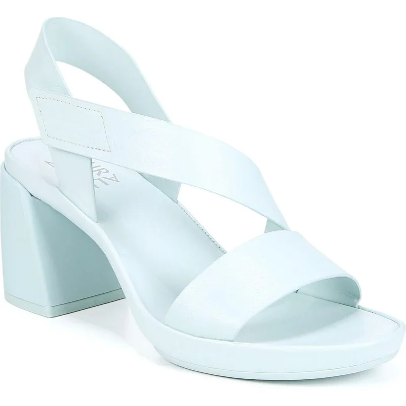 Bargain Blast Naturalizer Womens Genn-Skip Leather Ankle Strap Heels