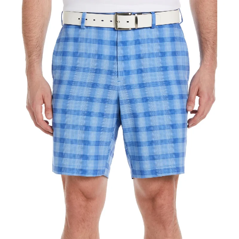 Bonus Savings PGA Tour Mens Plaid  Casual Shorts