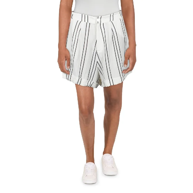 Sancia Womens Besara Striped Cuffed Casual Shorts