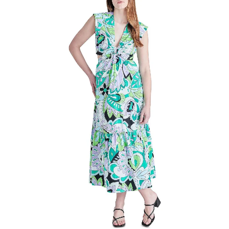Sale Event Steve Madden Womens Amanda Printed Long Maxi Dress