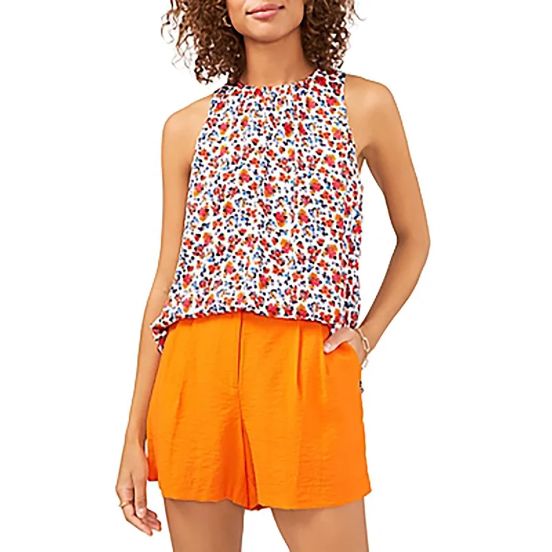 Take Advantage Vince Camuto Womens Gathered Neckline Keyhole Blouse