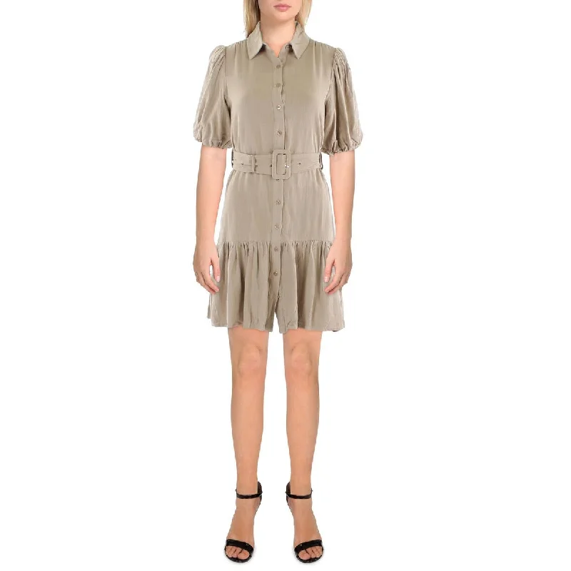 Exclusive Offers Walter Baker Womens Tyanna Collar Mini Shirtdress