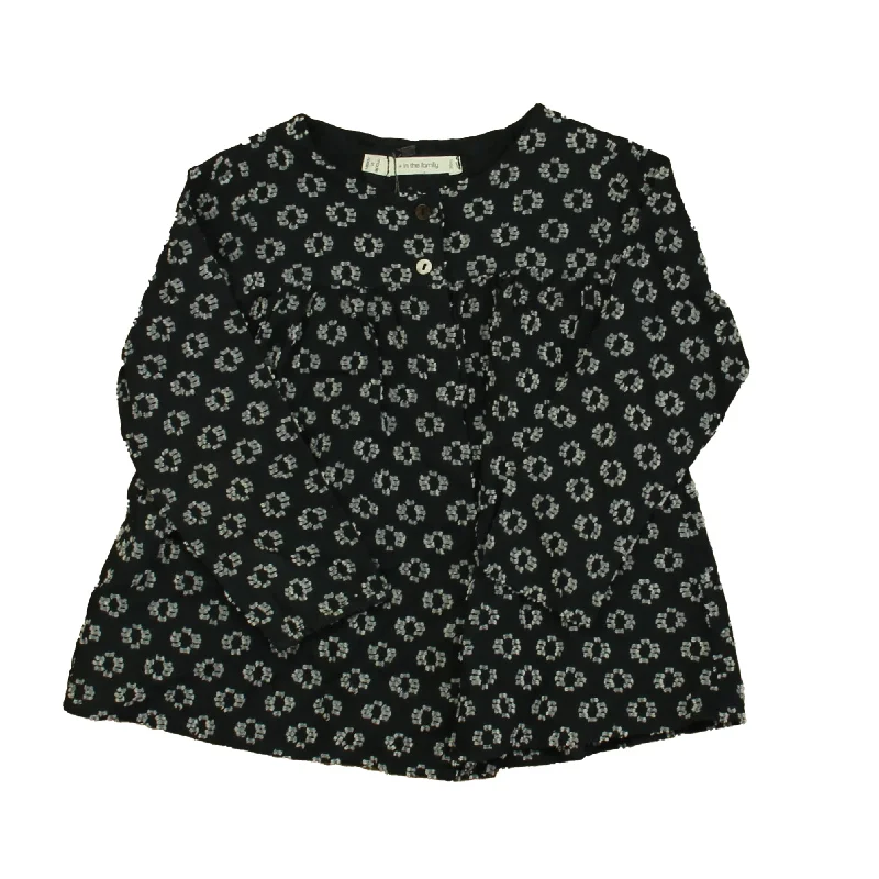 1 + In the Family Girls Black | Ivory Blouse