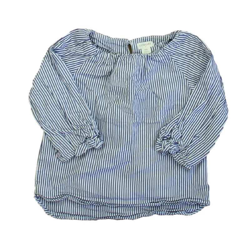 Crewcuts Girls Blue Stripe Blouse