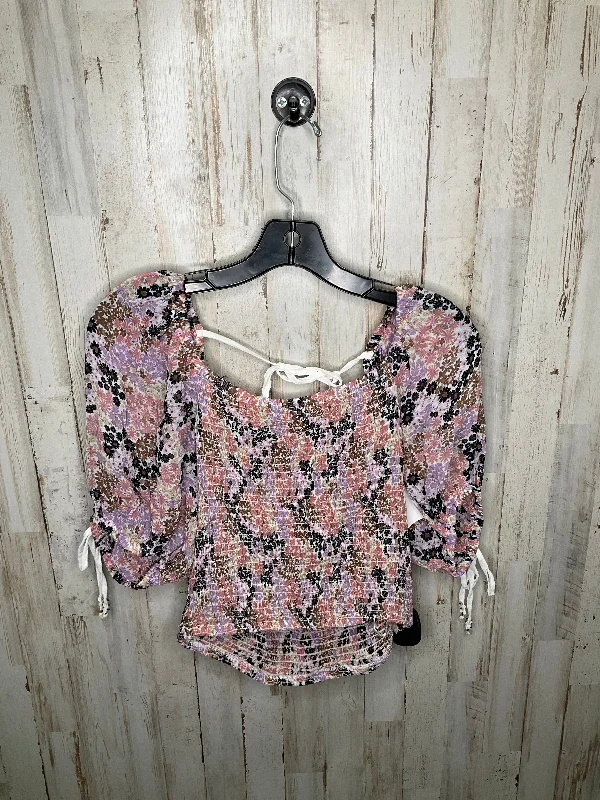 Floral Print Top 3/4 Sleeve Free People, Size S