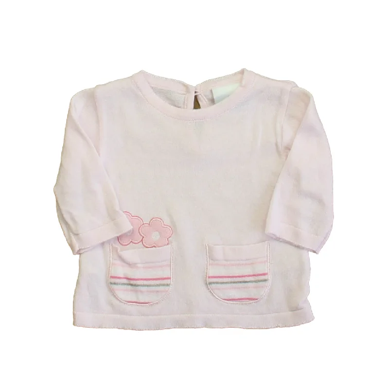 Florence Eiseman Girls Pink Long Sleeve Shirt