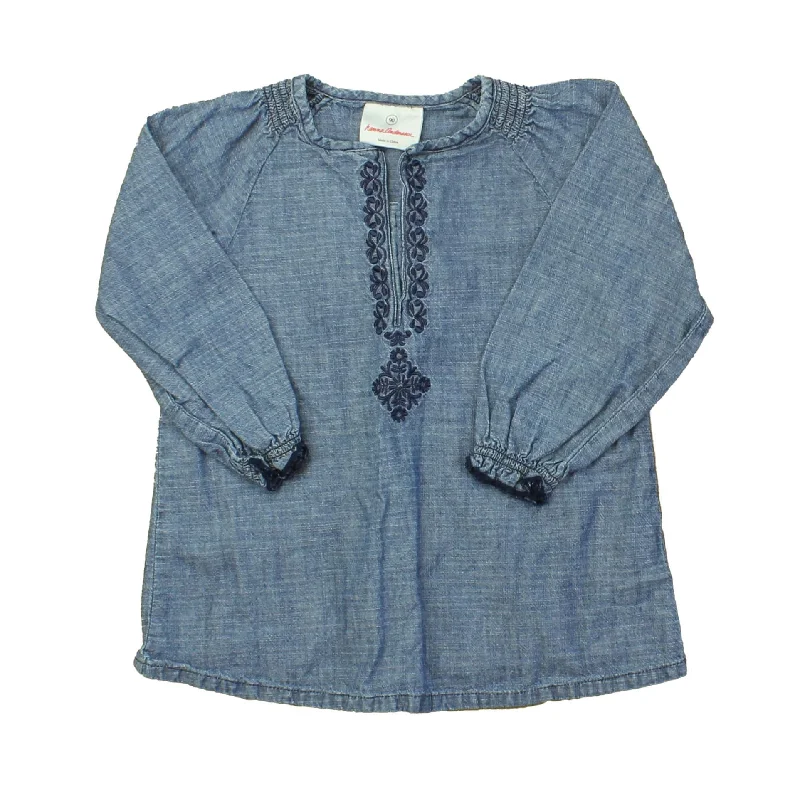 Hanna Andersson Girls Blue Blouse