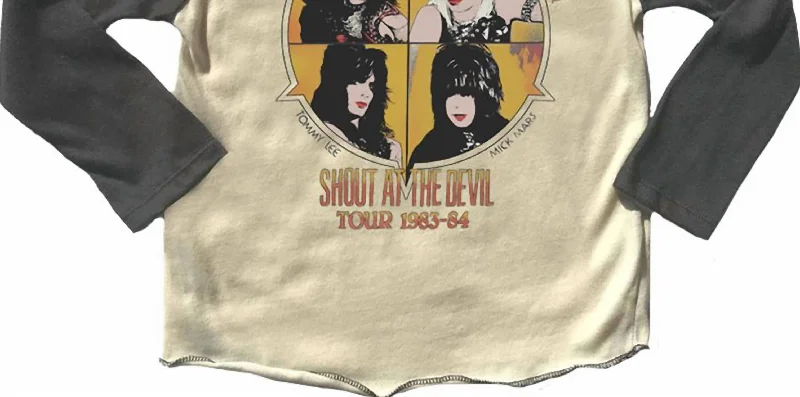 Kids Long Sleeve Tee In Motley Crue