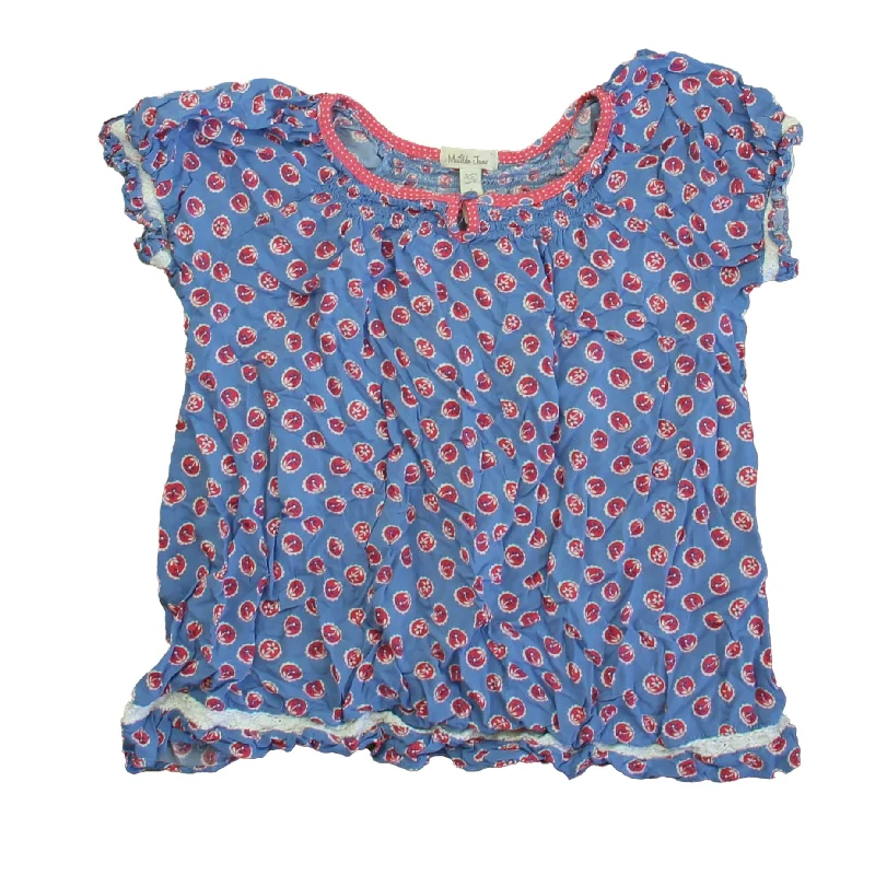 Matilda Jane Girls Blue | Pink Blouse