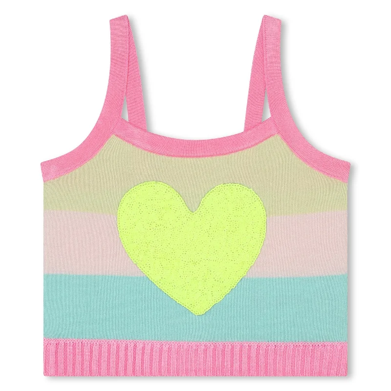 Pink Heart Tank Top