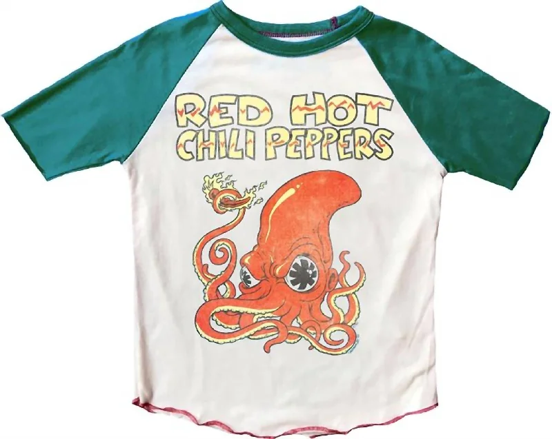 Red Hot Chili Pepper Tee In Off White/green