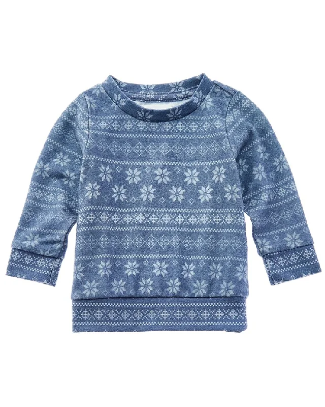 Sol Angeles Indigo Fair Isle Pullover