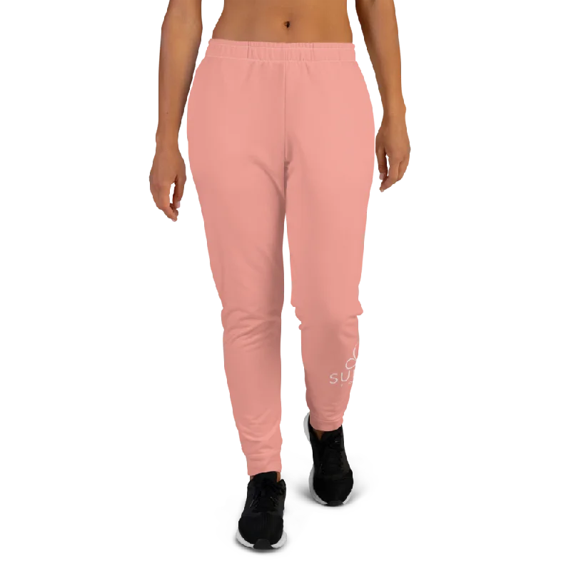 Sunia Solid Pink Women's Joggers