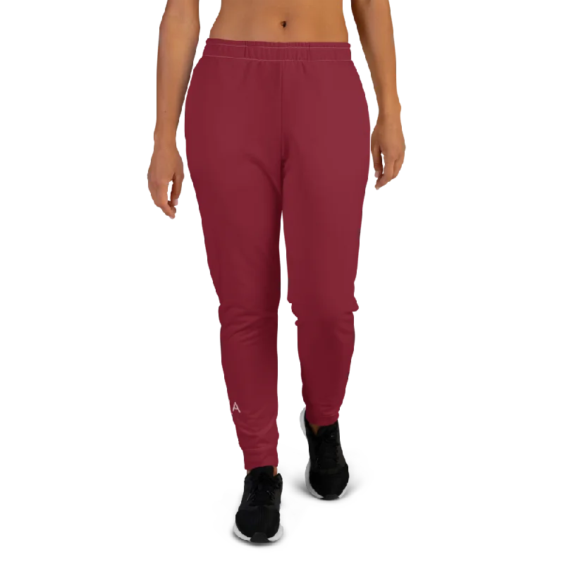 Sunia Yoga Burgundy Women's Joggers