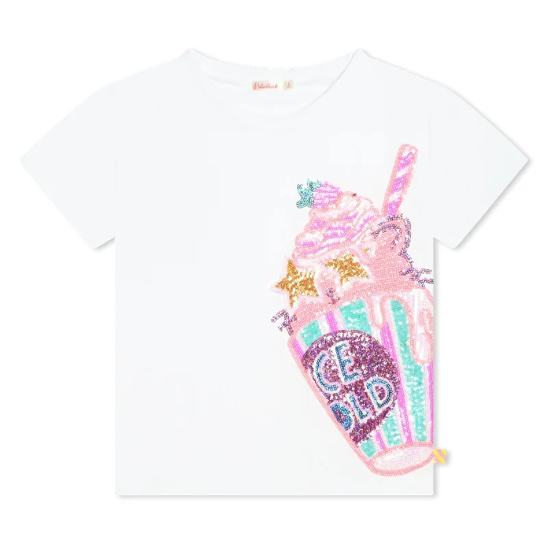 White Milkshake Graphic T-Shirt