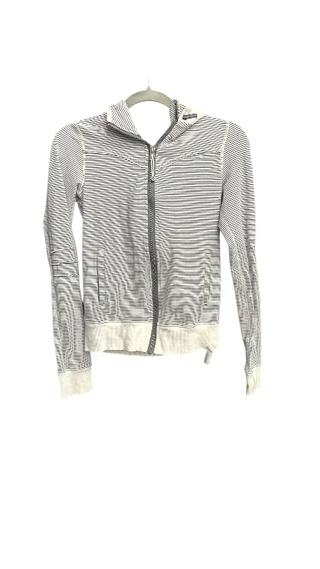 Athletic Jacket By Lululemon In Striped Pattern, Size: S