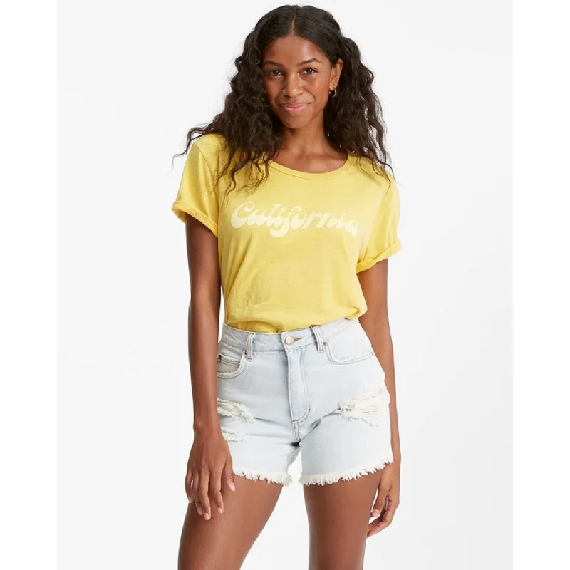 Buy More, Save More Billabong How Bout That Women's Denim Shorts - Rain Drop