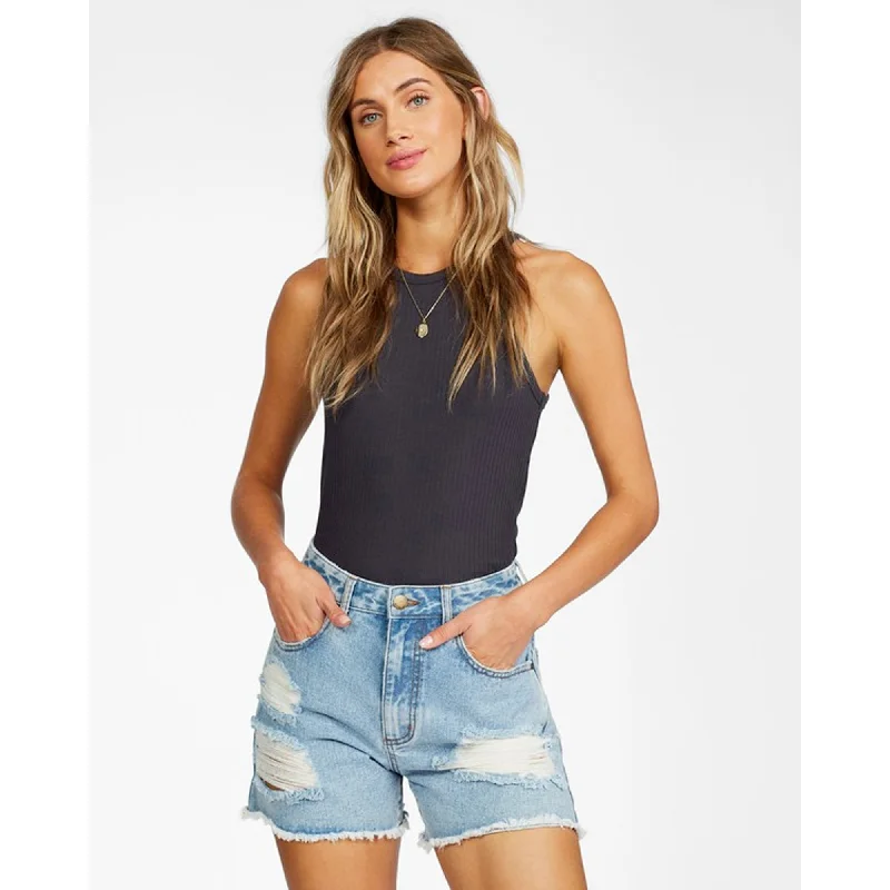 Crazy Savings Billabong How Bout That Women's Denim Shorts - Washed Denim