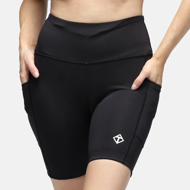 New Arrival Black Diamond Luxe Running Shorts With Pockets
