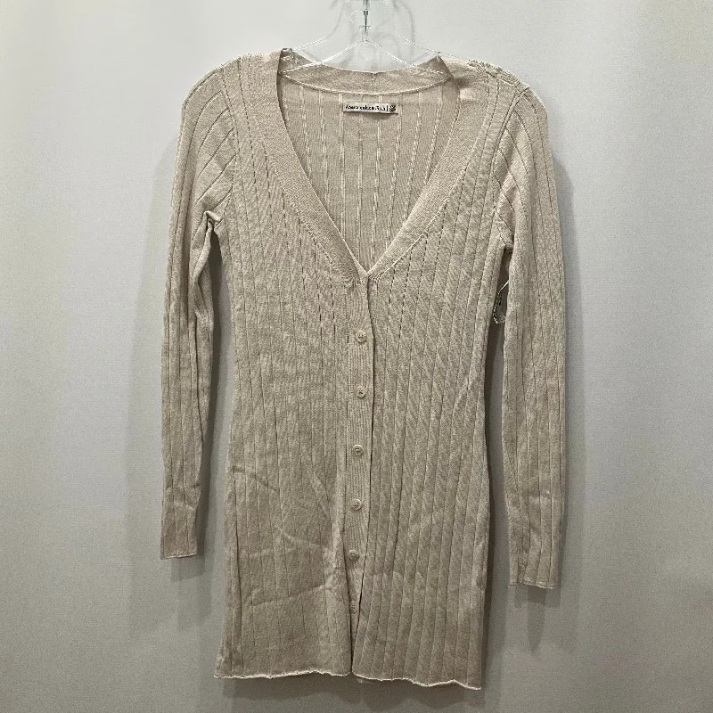 Cardigan By Abercrombie And Fitch In Tan, Size: Xs