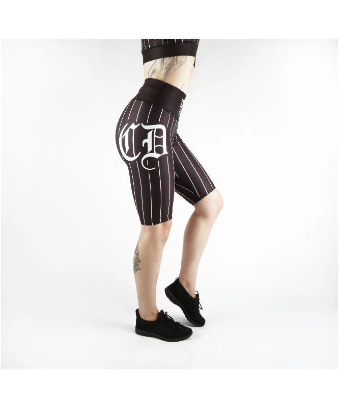 Shop and Save Combat Dollies Black Baseball Cycle Shorts