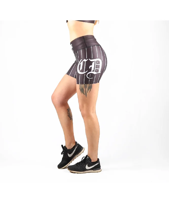 Combat Dollies Black Baseball Fitness Shorts