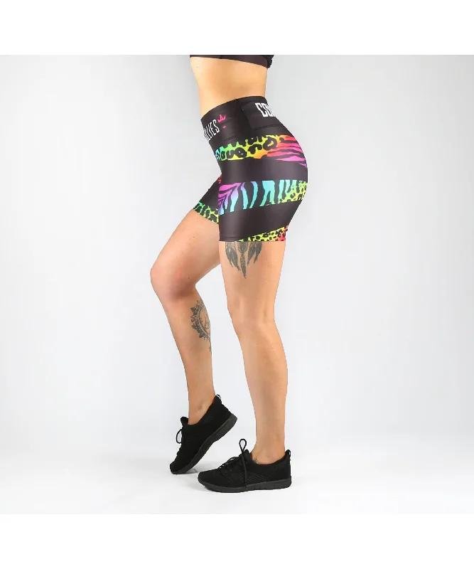 Time-Limited Offer Combat Dollies Multi Print Fitness Shorts