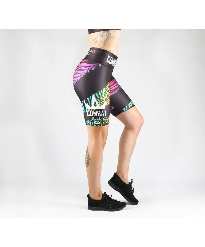 Daily Specials Combat Dollies Multi-Print Midi Shorts