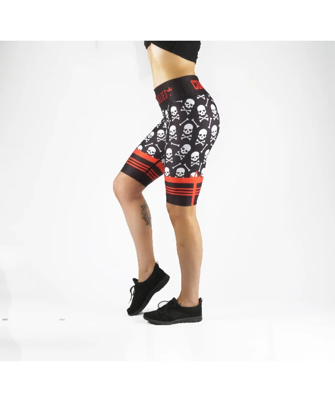 Amazing Deals Combat Dollies Skull & Crossbones Cycle Shorts