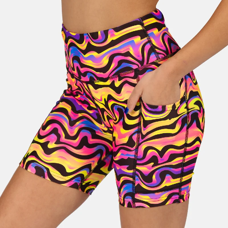 One-DAY Sale Coral Waves Running Shorts