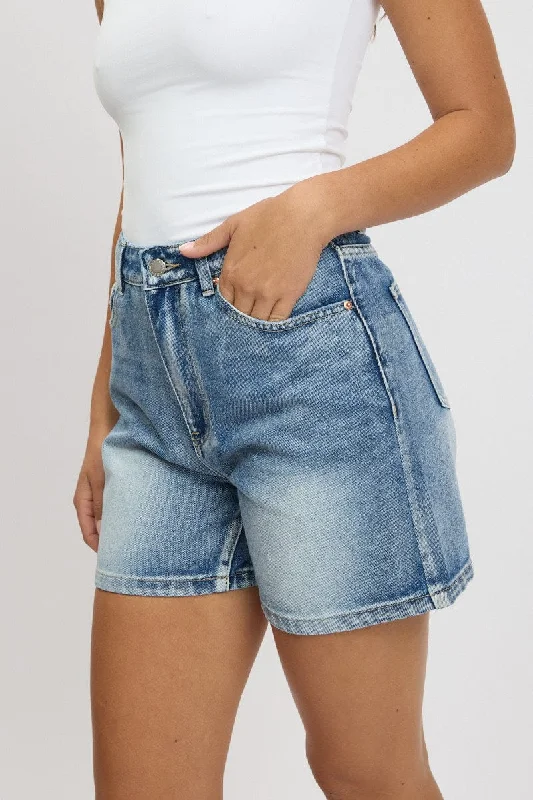 Last Chance Denim Relaxed Shorts High Rise