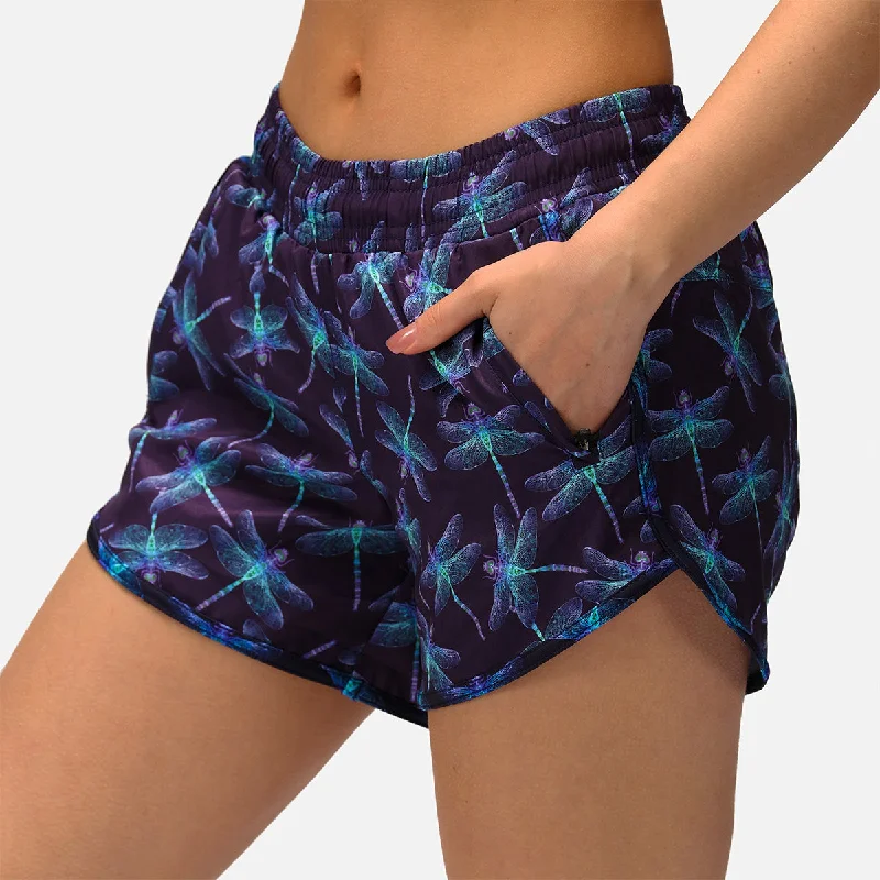 Discount Extravaganza Dragonflies Loose Fit Workout Shorts