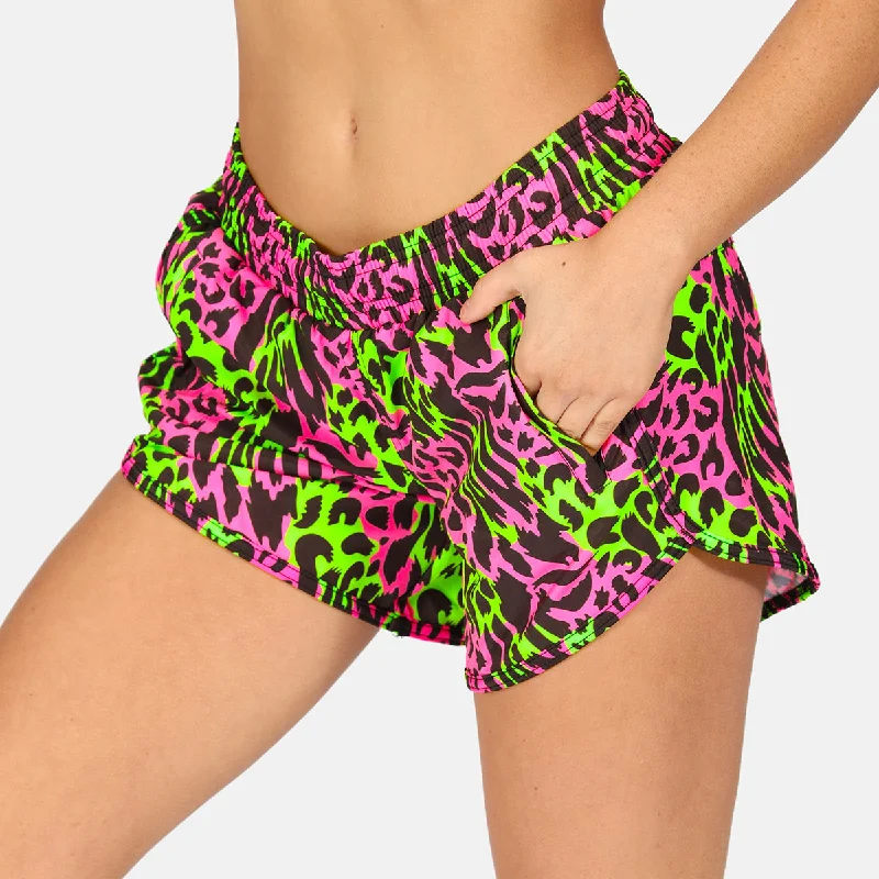 Fantastic Deals Feline Fusion Loose Fit Workout Shorts