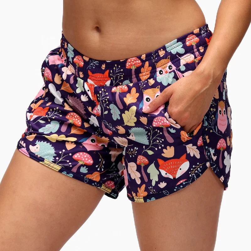Great Deals Forest Friends Loose Fit Workout Shorts