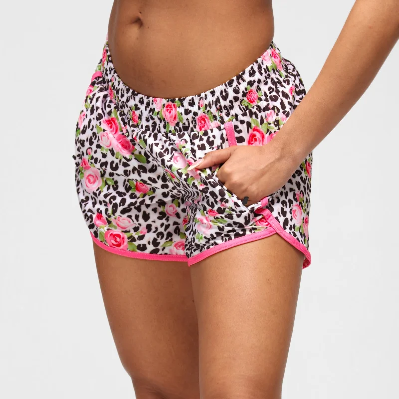 Bargain Prices Jungle Rose Loose Fit Workout Shorts
