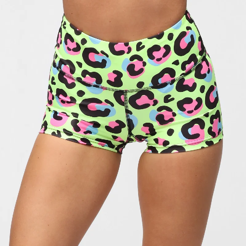 Deal Mania Lemon Leopard TikiBooty Shorts