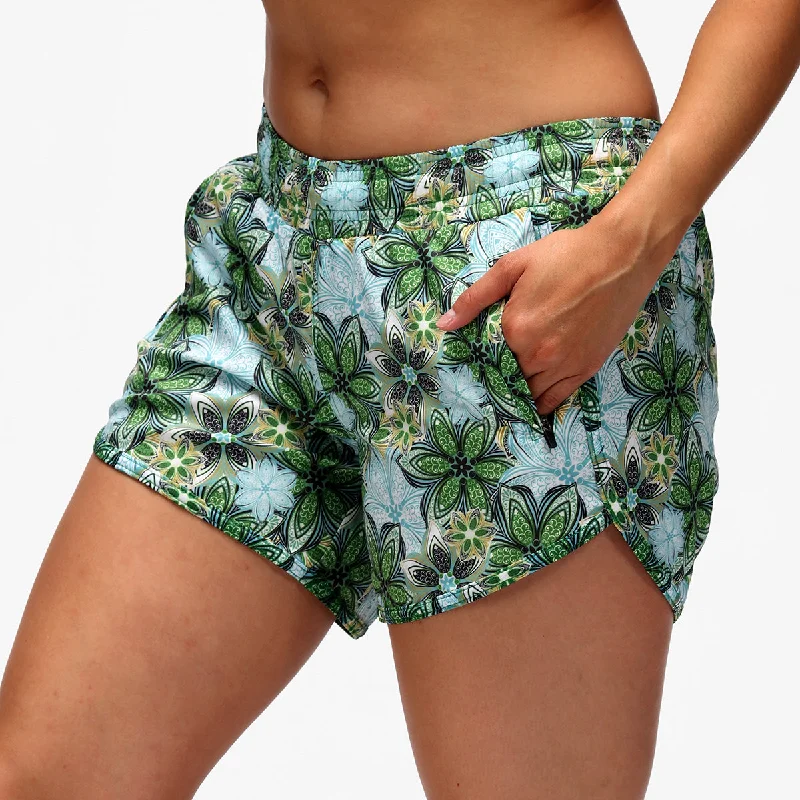 Act Now Mandala Loose Fit Workout Shorts