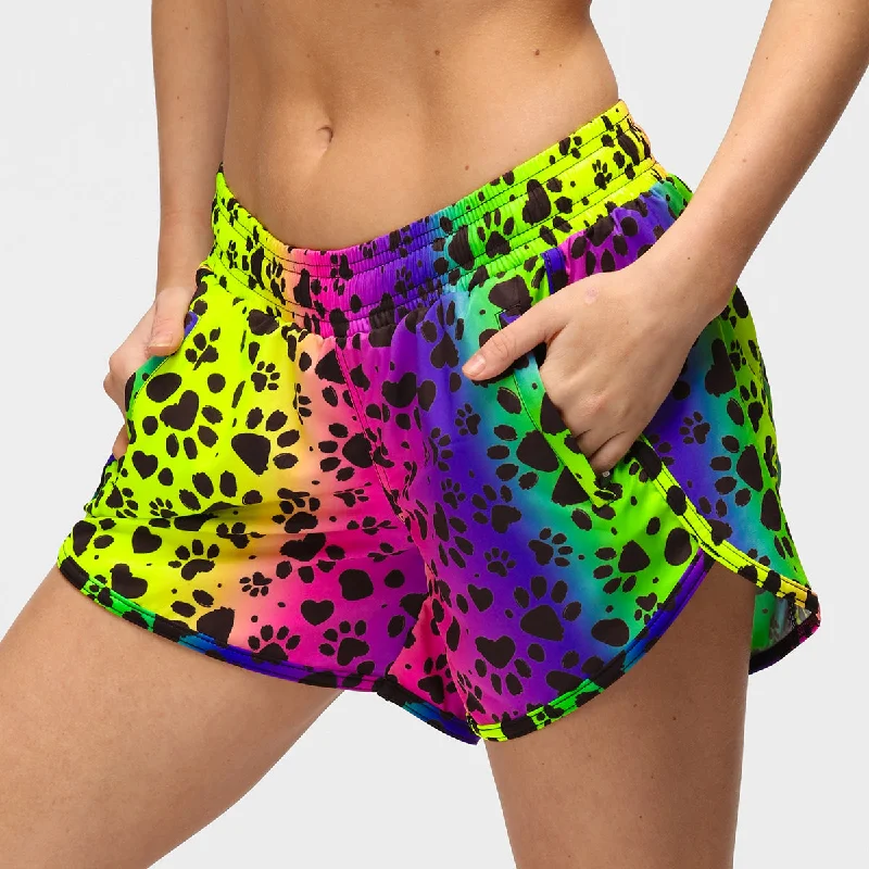 YEAR-End Clearance Pawfect Rainbow Loose Fit Workout Shorts