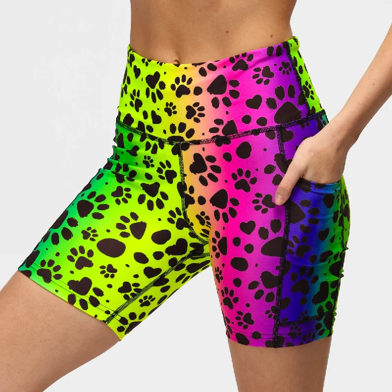 Big Savings Pawfect Rainbow Running Shorts
