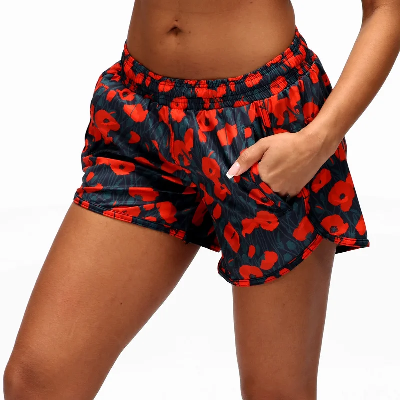Deal of the Week Poppy Field Loose Fit Workout Shorts