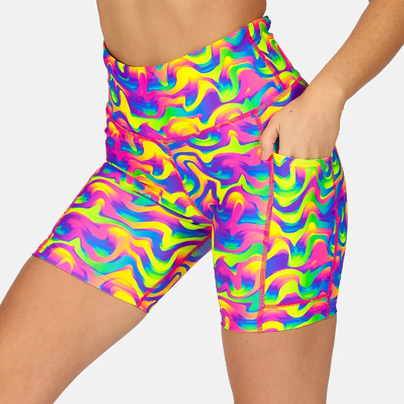 Midnight Madness Retro Fever Running Shorts
