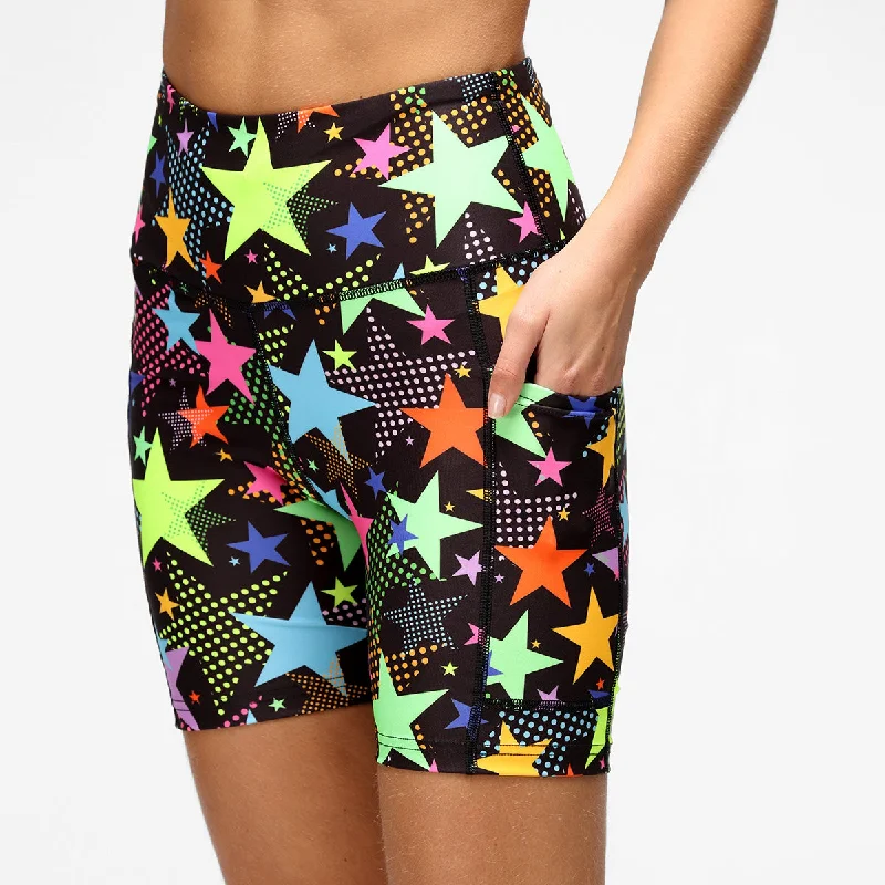 Super Sale Scattered Stars Running Shorts
