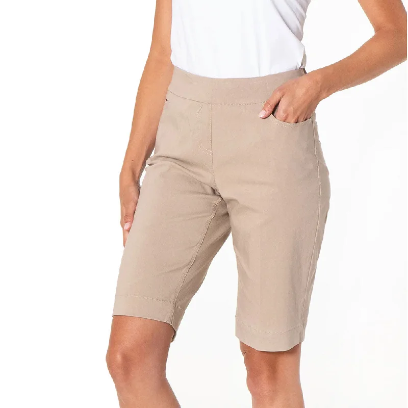 Discount Deals SlimSation 12-Inch Walking Shorts - Stone